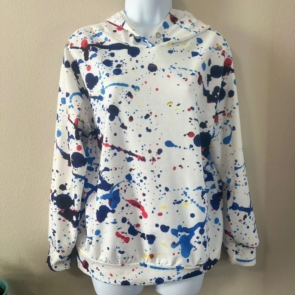 ink splash hoodie size XS